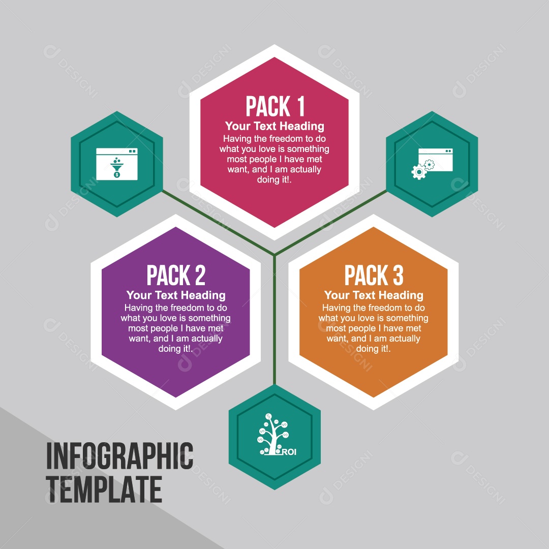 Modelo de Infográfico Ilustração Vetor EPS