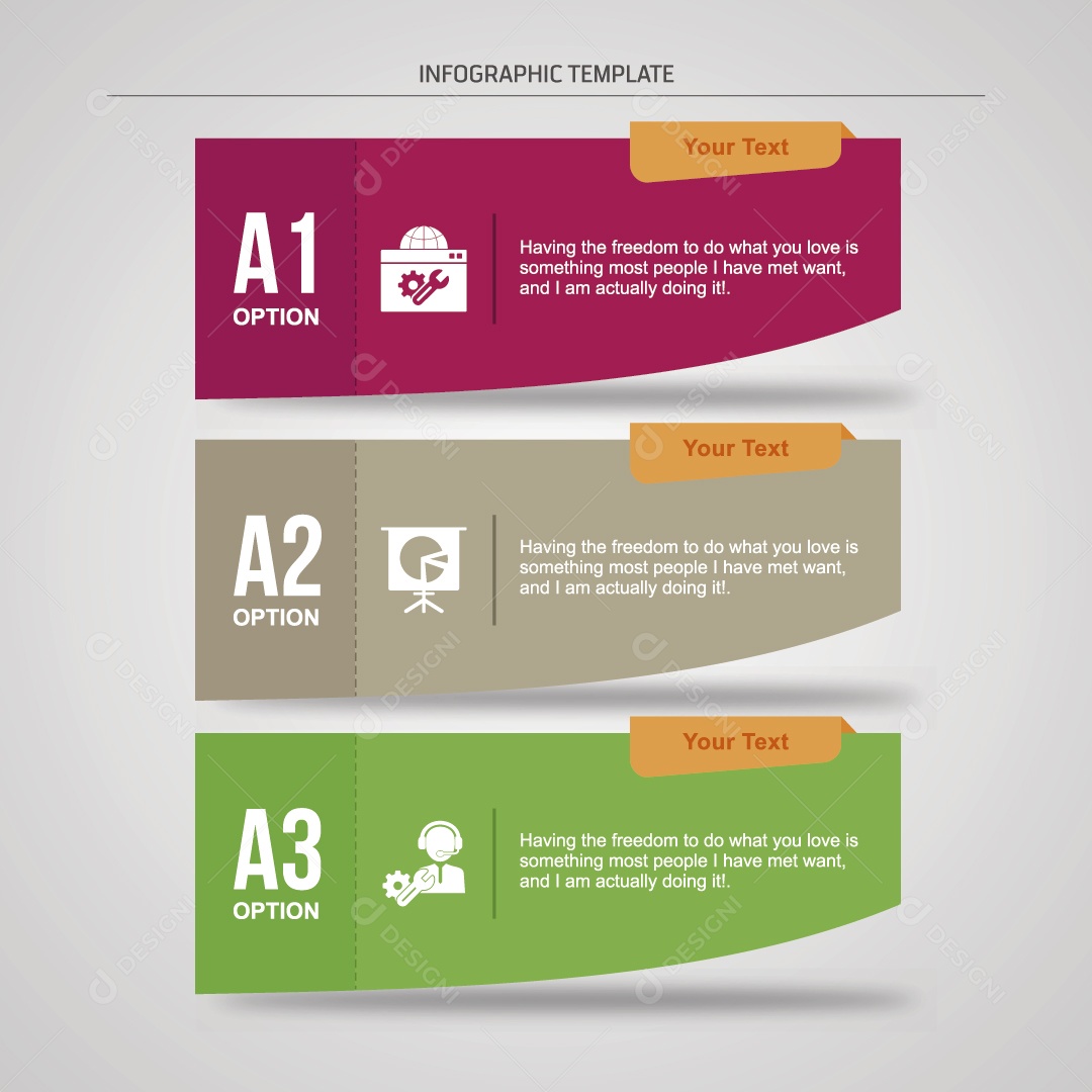 Modelo de Infográfico Ilustração Vetor EPS