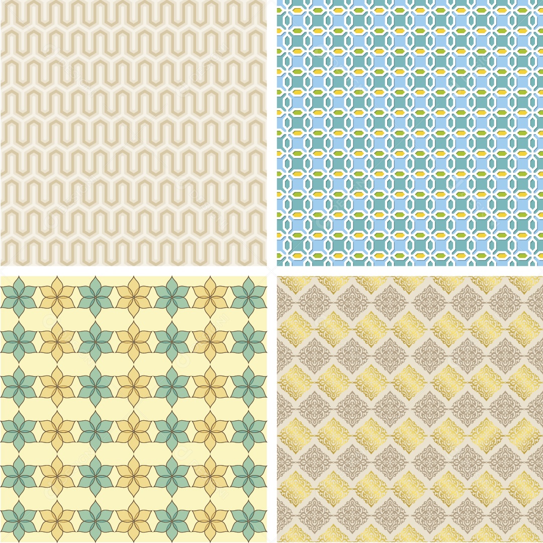 Conjunto de Padrões Ilustrações Vetor EPS