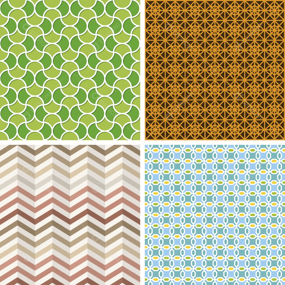 Conjunto de Padrões Ilustrações Vetor EPS