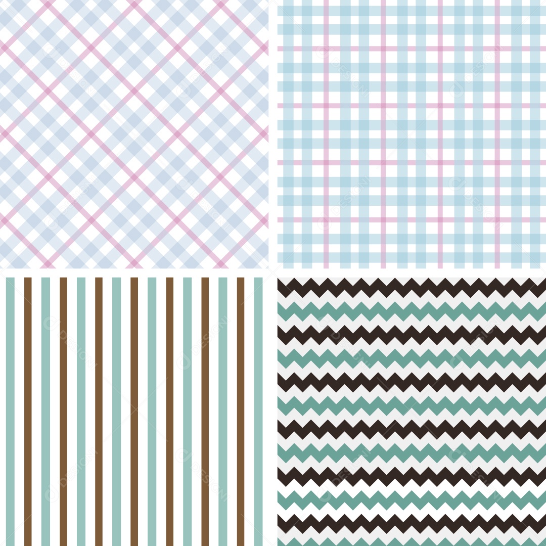 Conjunto de Padrões Ilustrações Vetor EPS
