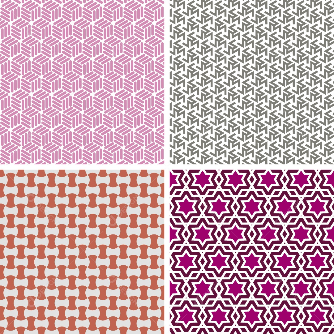 Conjunto de Padrões Ilustrações Vetor EPS