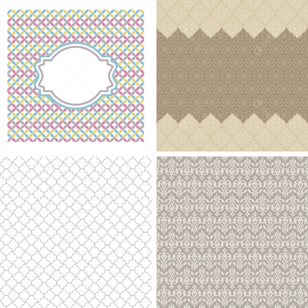 Conjunto de Padrões Ilustrações Vetor EPS