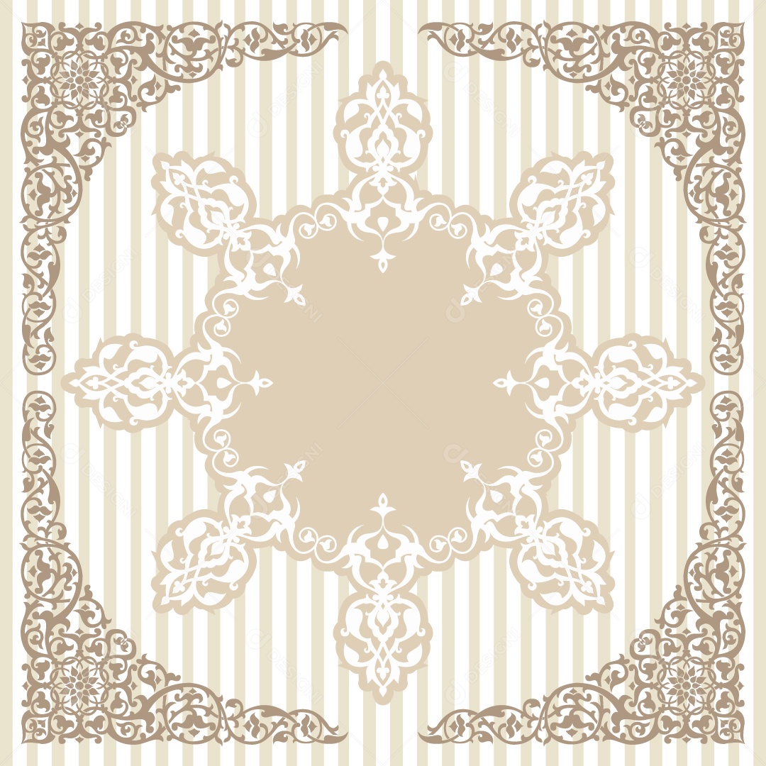 Padrão Ornamental Ilustração Vetor EPS