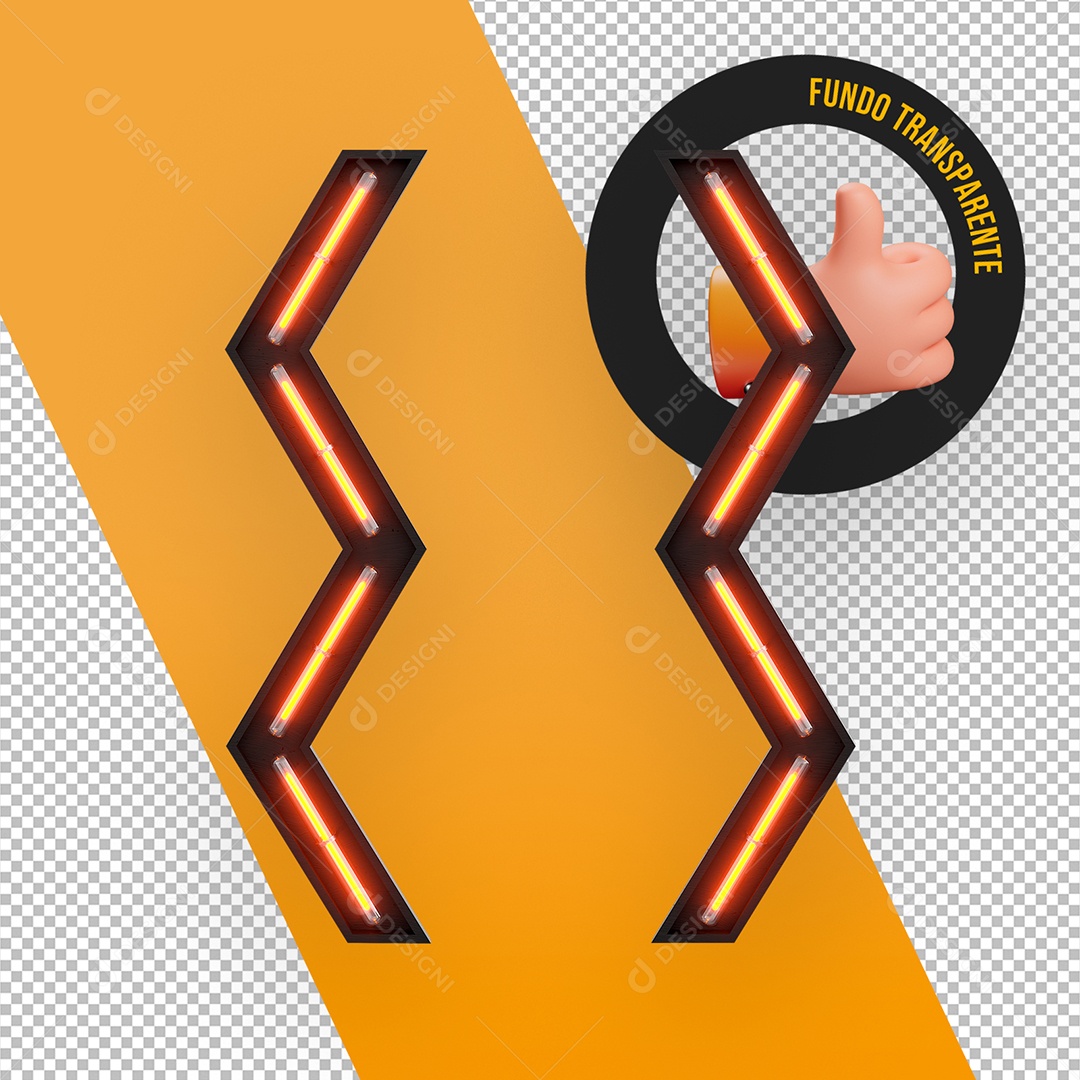 Base de Metal com Led Elemento 3D para Composição PSD