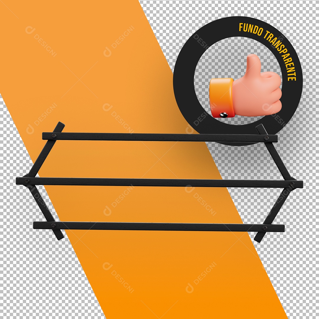 Base de Metal Elemento 3D para Composição PSD