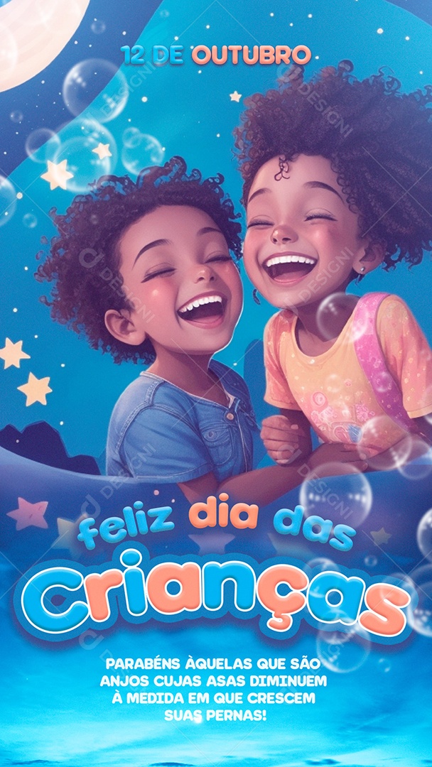 Story Feliz Dia Das Crianças 12 De Outubro Social Media PSD Editável