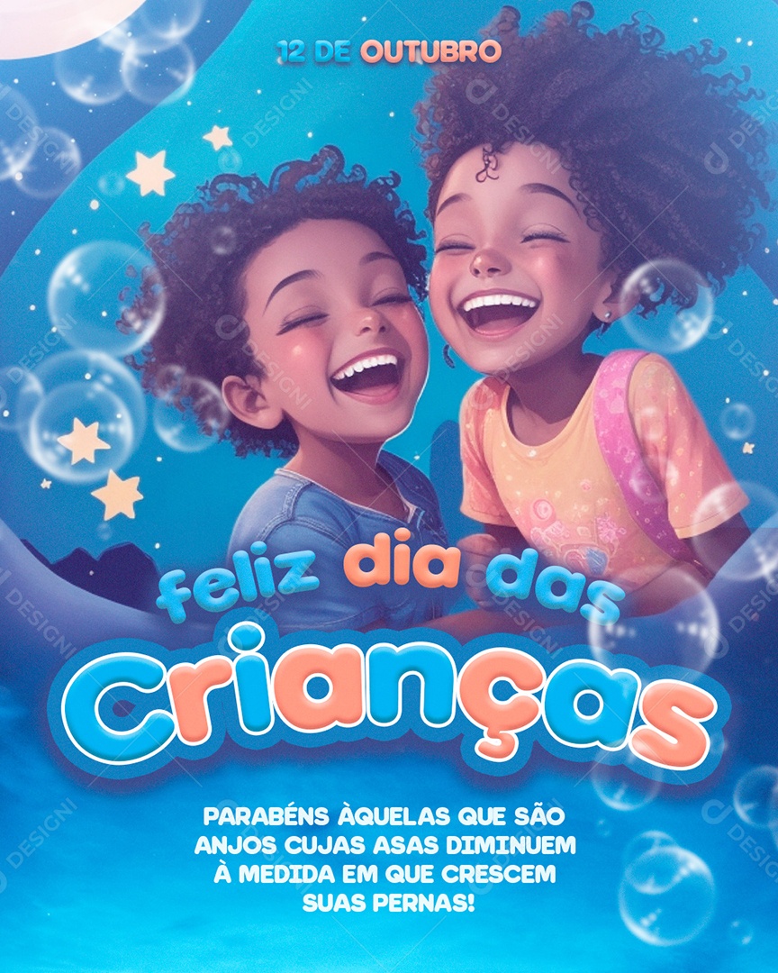 Social Media Feed Feliz Dia Das Crianças 12 De Outubro PSD Editável