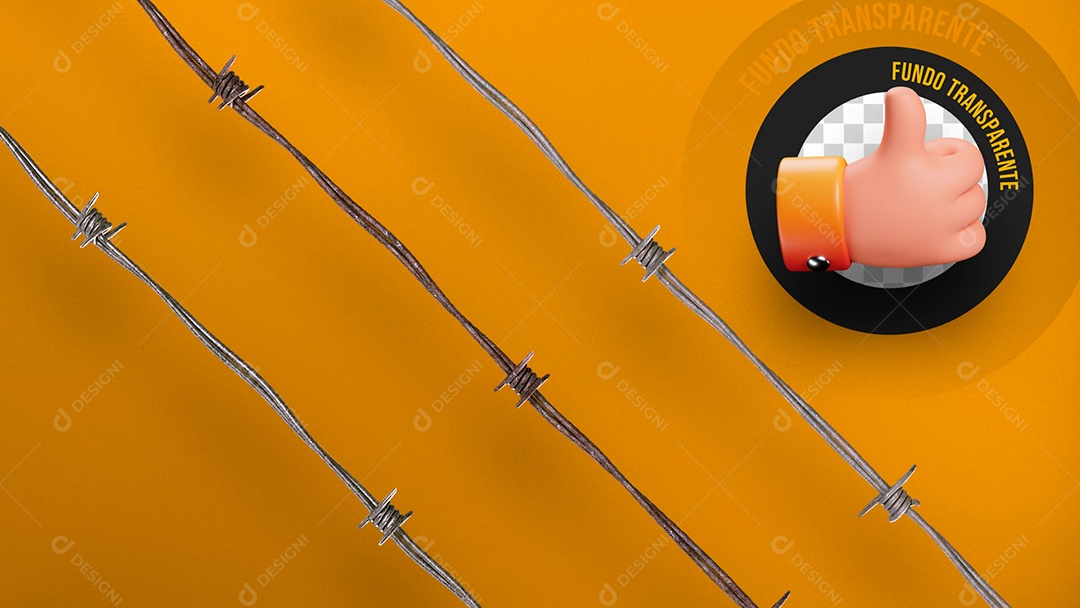 Kit de Arames Elemento 3D para Composição PSD