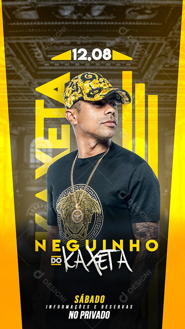 Social Media Flyer Story Neguinho Do Kaxeta PSD Editável