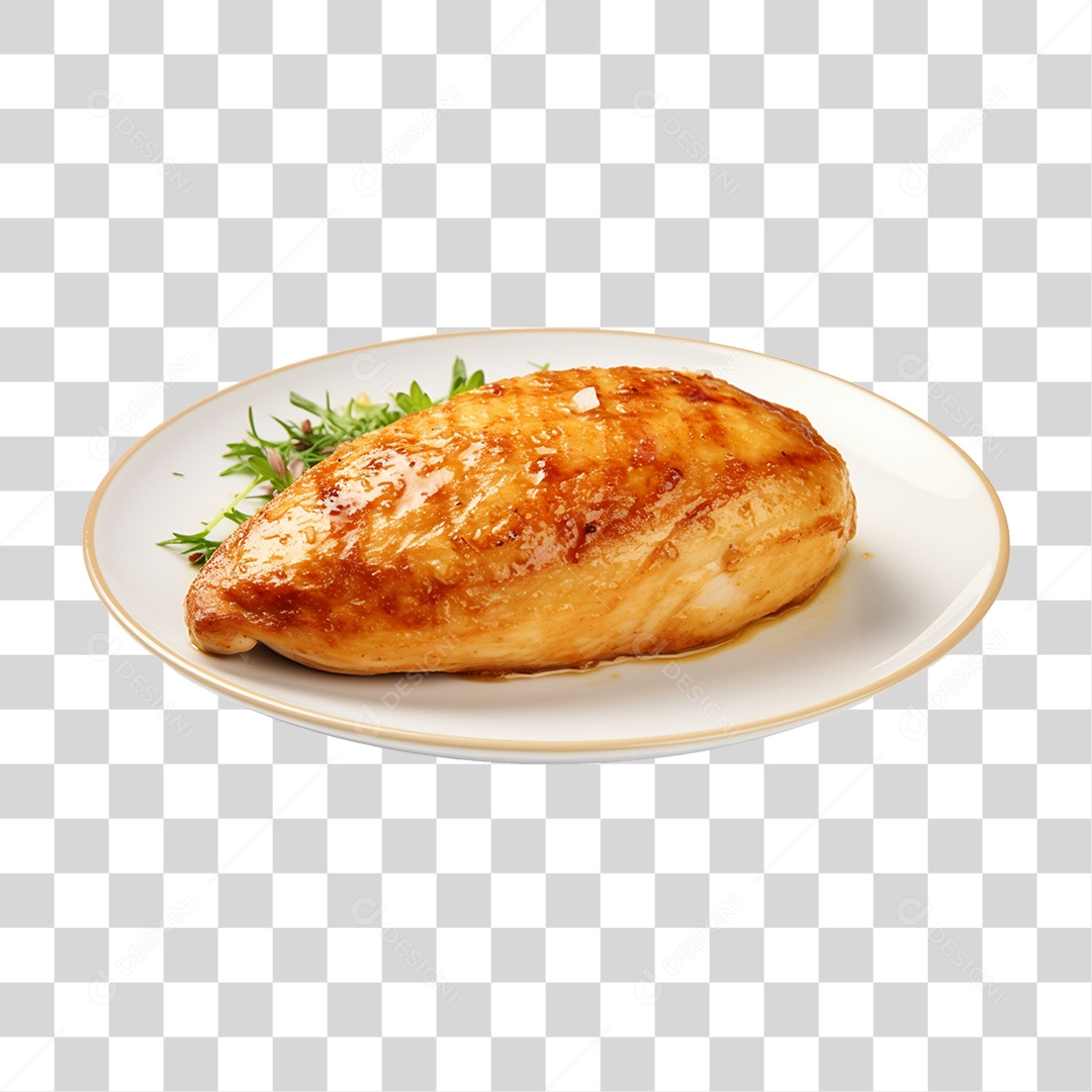 Peito de Frango Assado PNG Transparente