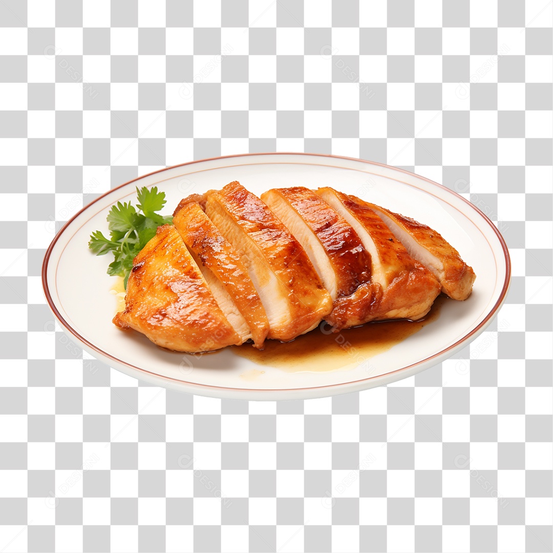 Peito de Frango Assado PNG Transparente