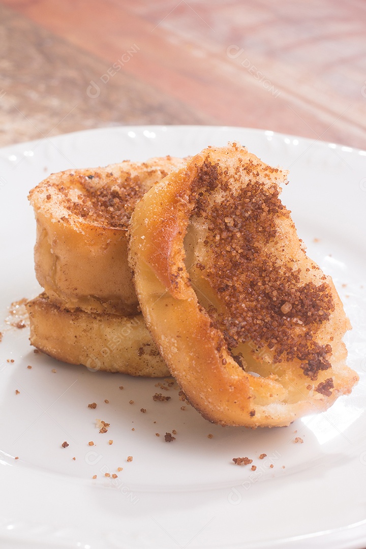 Rabanadas tradicionais de Natal. Torrijas espanholas