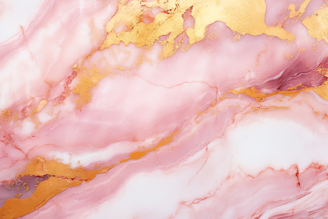 Abstrato mármore pedra granito rosa e fundo de textura dourada, para design e modelo