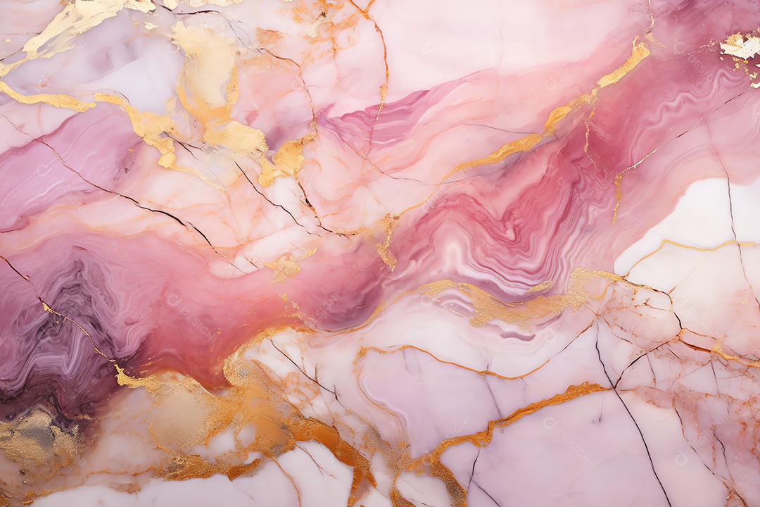 Abstrato mármore pedra granito rosa e fundo de textura dourada, para design e modelo