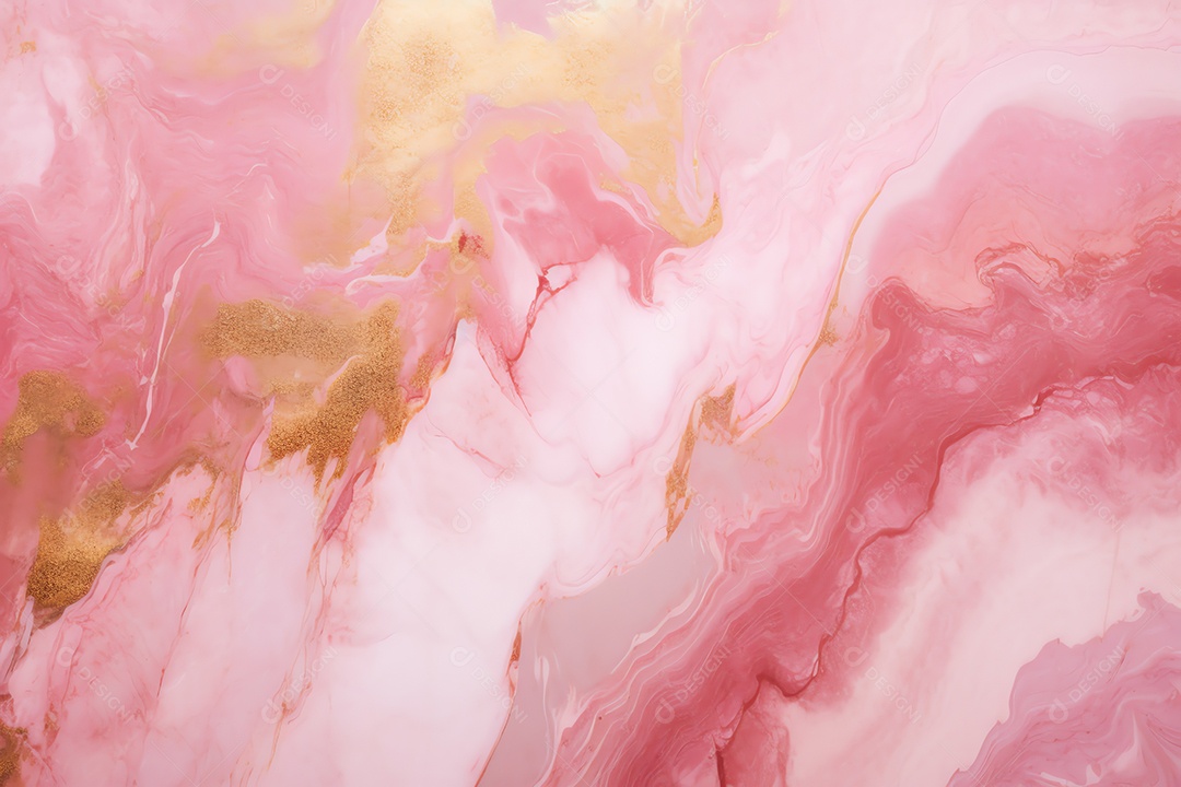 Abstrato mármore pedra granito rosa e fundo de textura dourada, para design e modelo