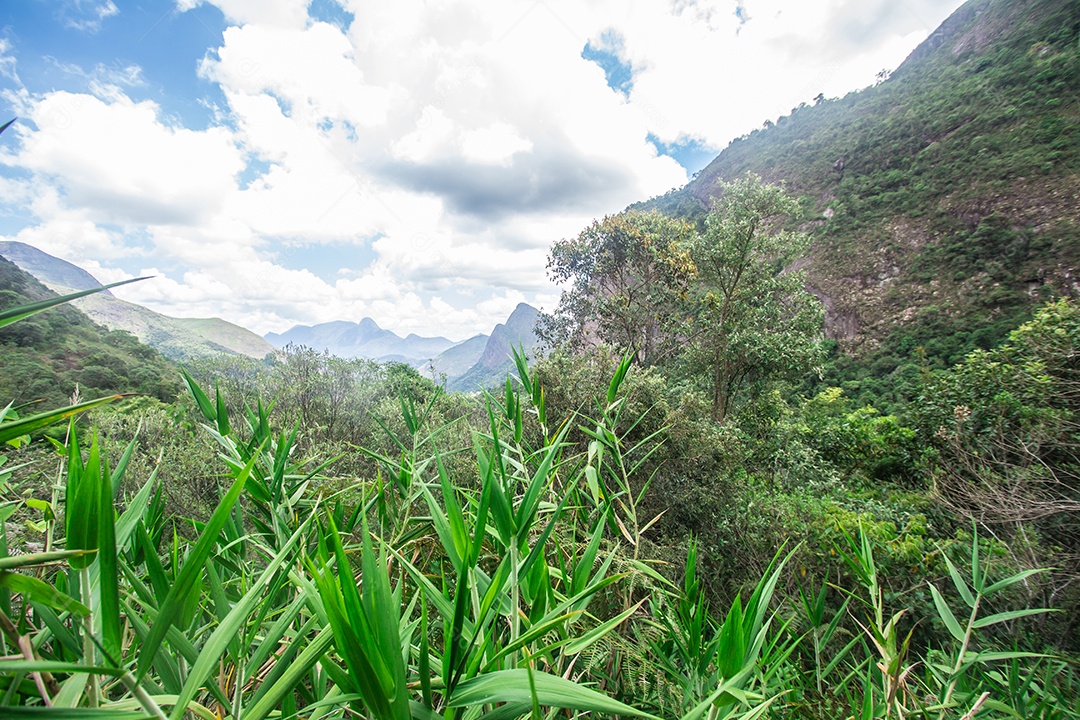 Montanhas do Parque Serra dos Órgãos em Petrópolis