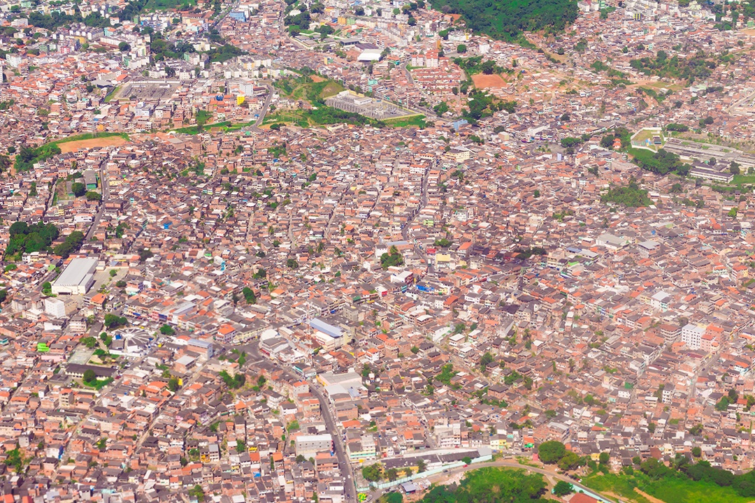 Grande Favela em Salvador no Brasil