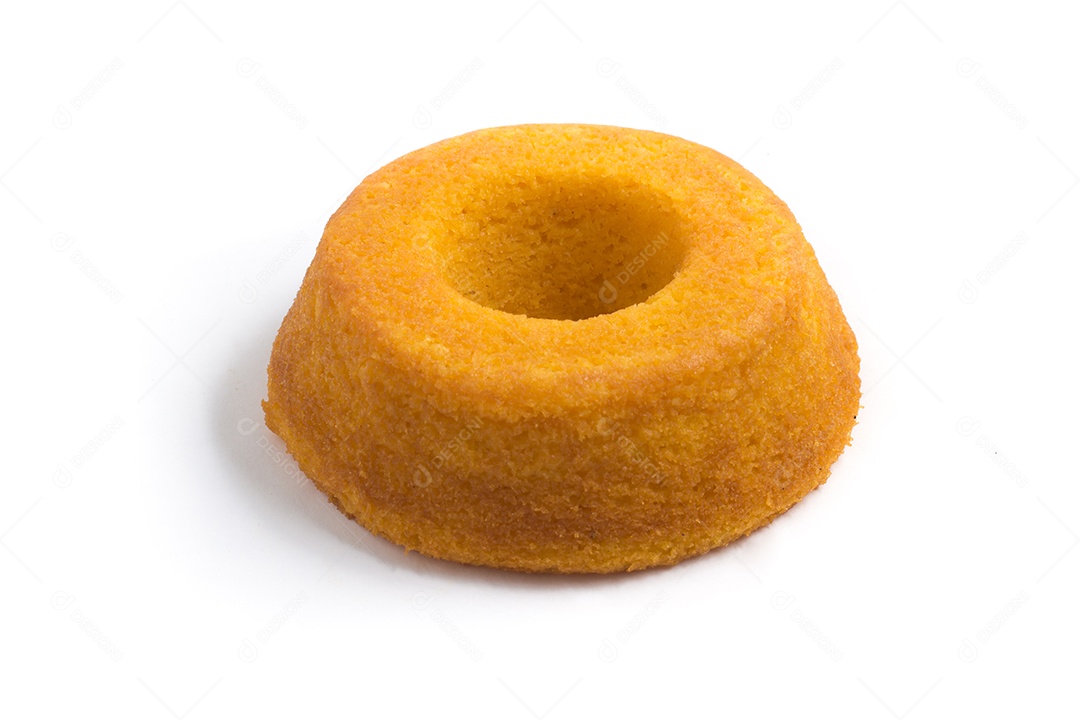 Bolo De Milho Brasileiro Isolado Em Fundo Branco