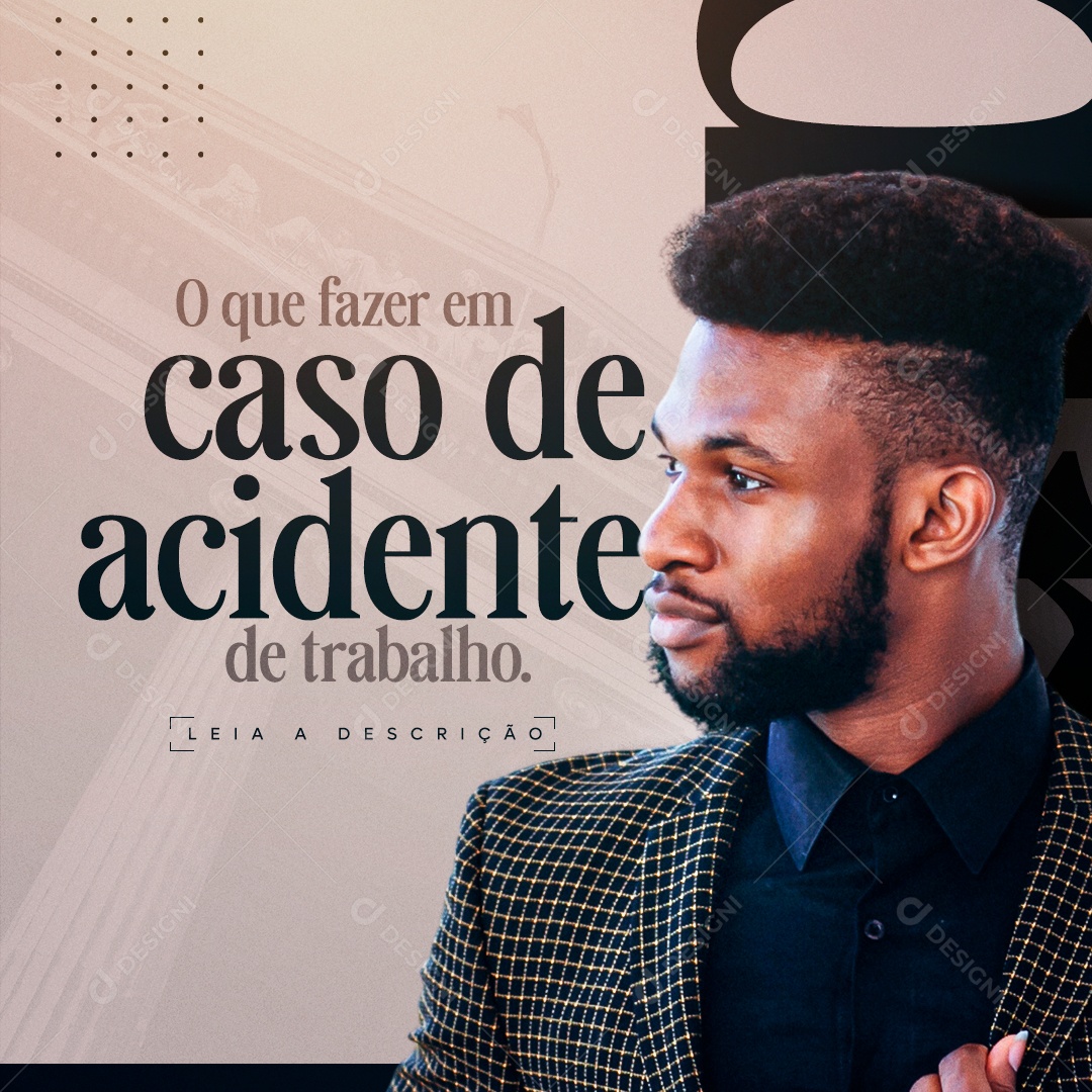 Caso De Acidente De Trabalho Social Media PSD Editável