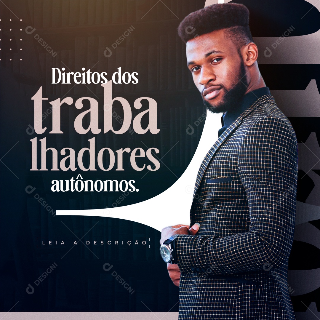 Social Media Direitos Dos Trabalhadores Autônomos PSD Editável