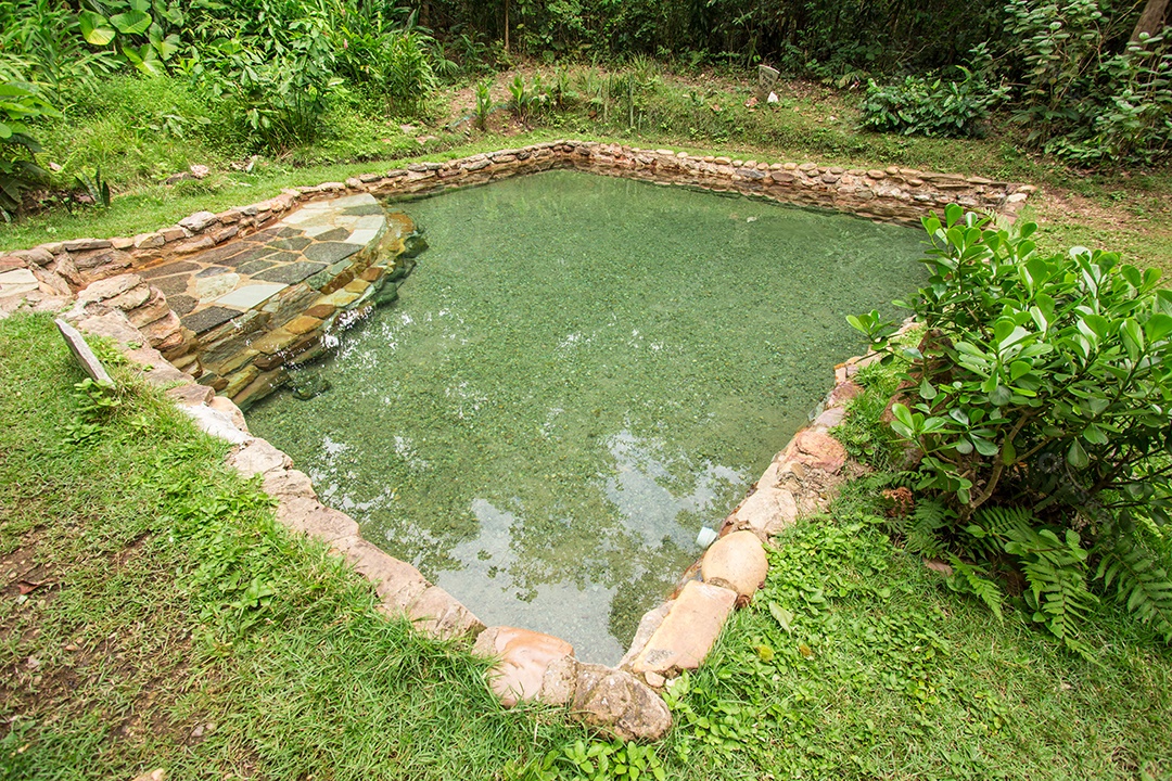 Água da piscina natural do Jardim do Éden. Chapada dos Veadeiros