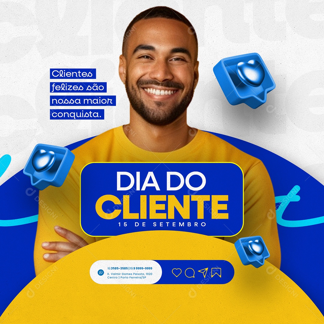 Dia Do Cliente 15 de Setembro Social Media PSD Editável