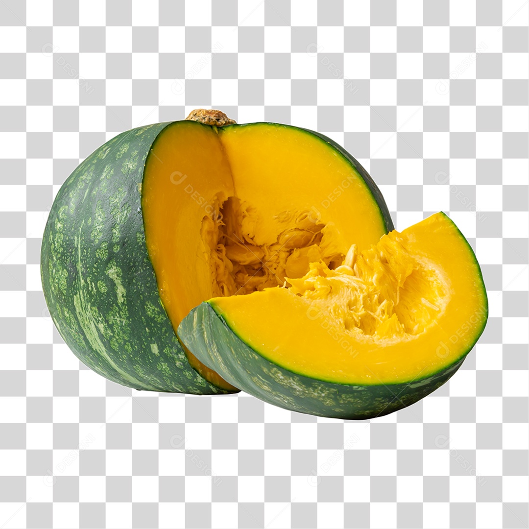 Abóbora Partida PNG Transparente