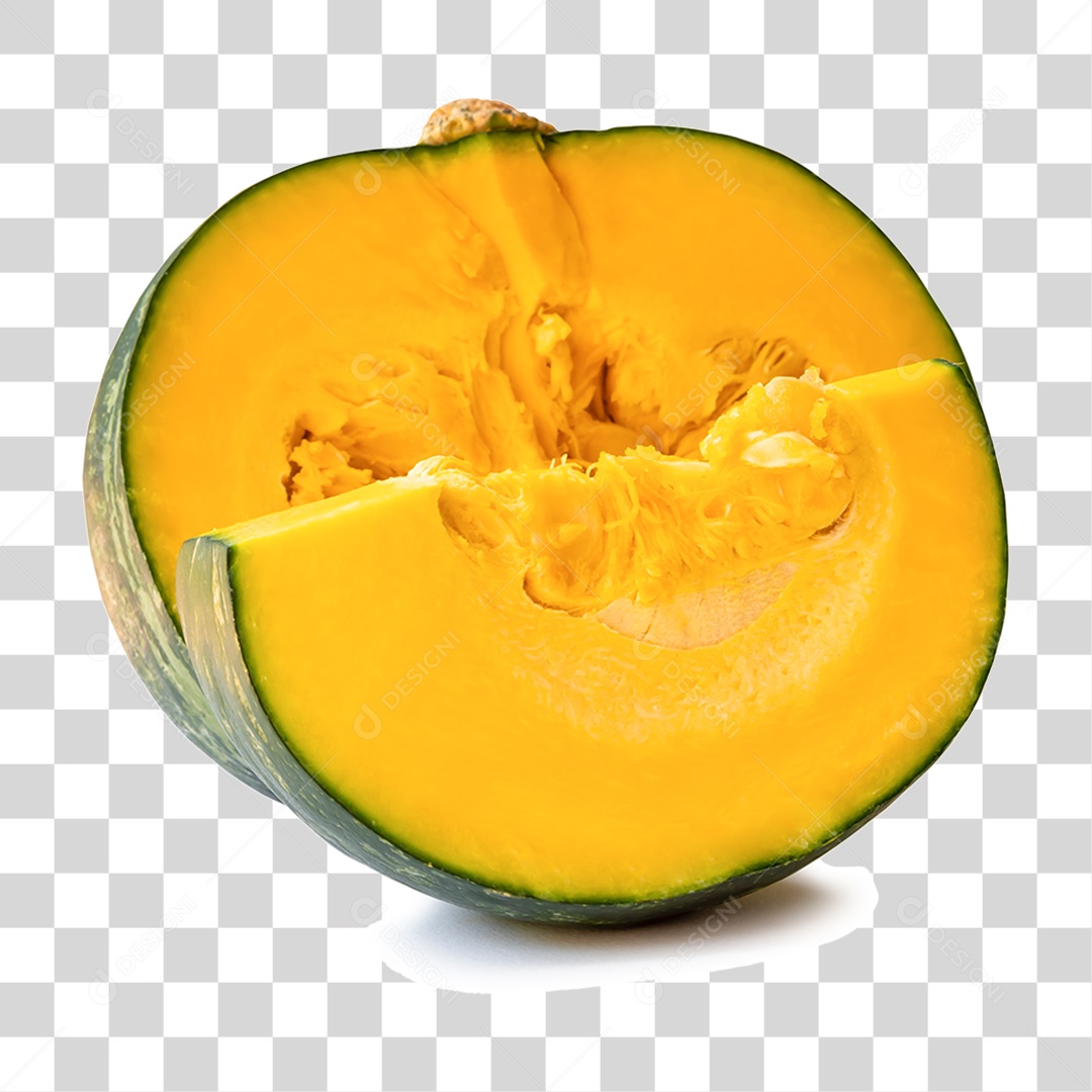 Abóbora Partida PNG Transparente