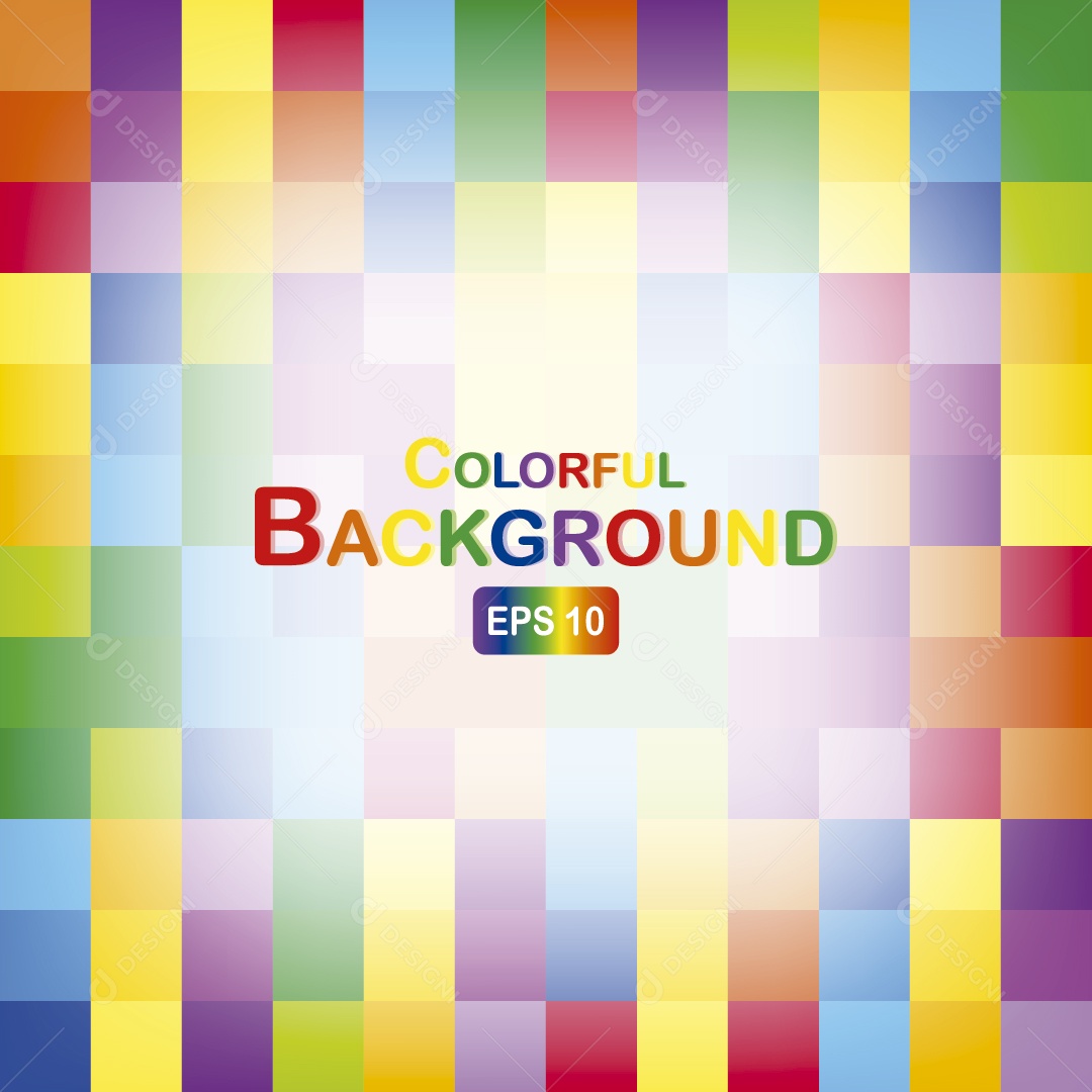 Background Colorido Ilustração Vetor EPS