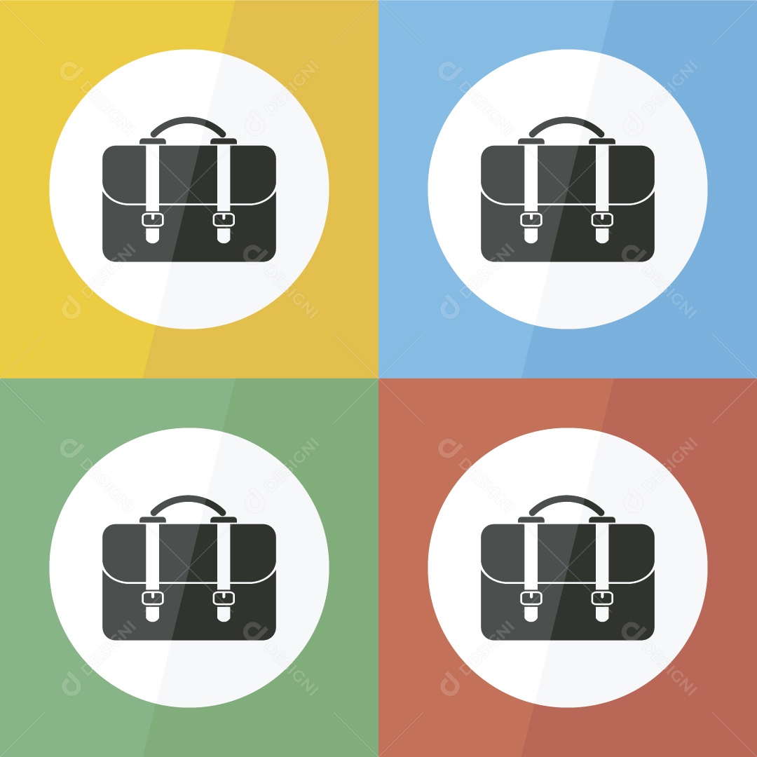 Ícone de Maleta Ilustração Vetor EPS