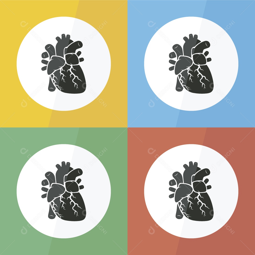 Doença Cardíaca Ilustração Vetor EPS