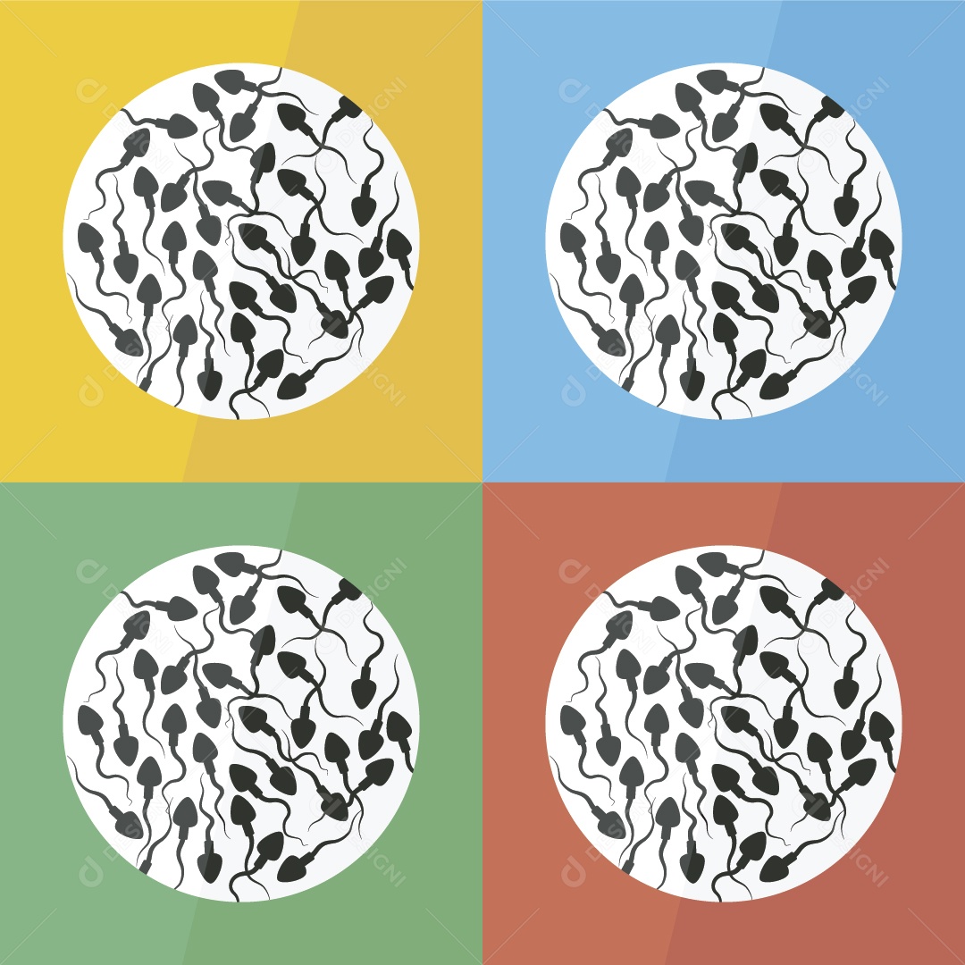 Ícone de Espermatozoide Ilustração Vetor EPS