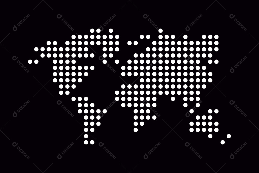 Mapa Mundial Ilustração Vetor EPS