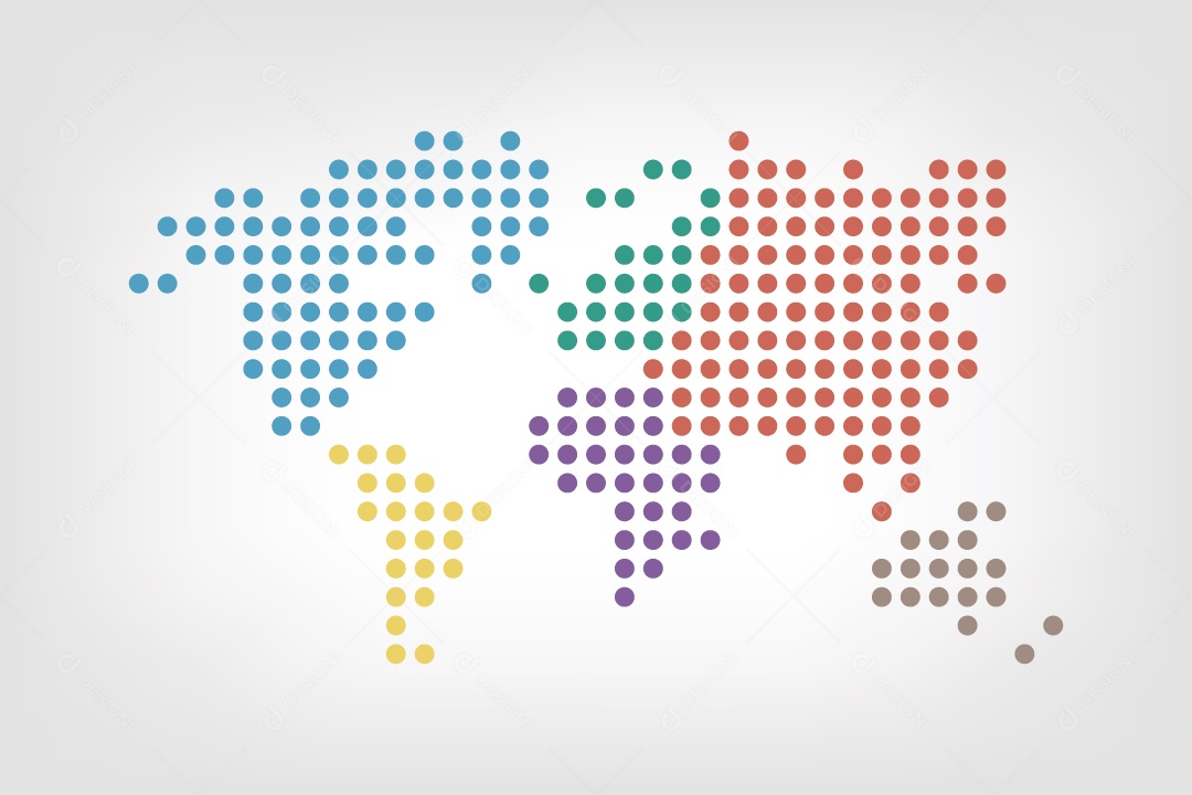 Mapa Mundial Ilustração Vetor EPS