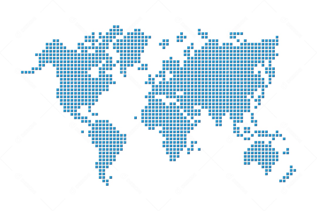 Mapa Mundial Ilustração Vetor EPS