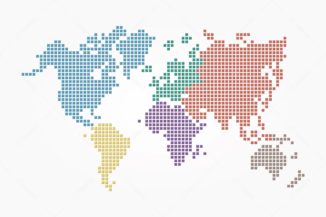 Mapa Mundial Ilustração Vetor EPS