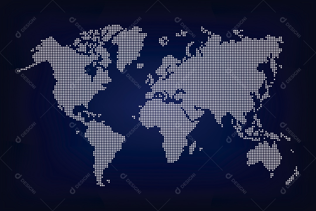 Mapa Mundial Ilustração Vetor EPS