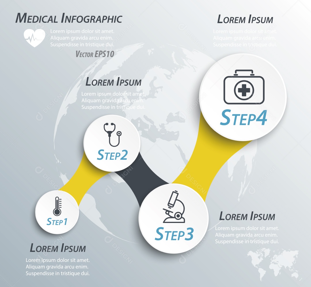Infográfico Ilustração Vetor EPS