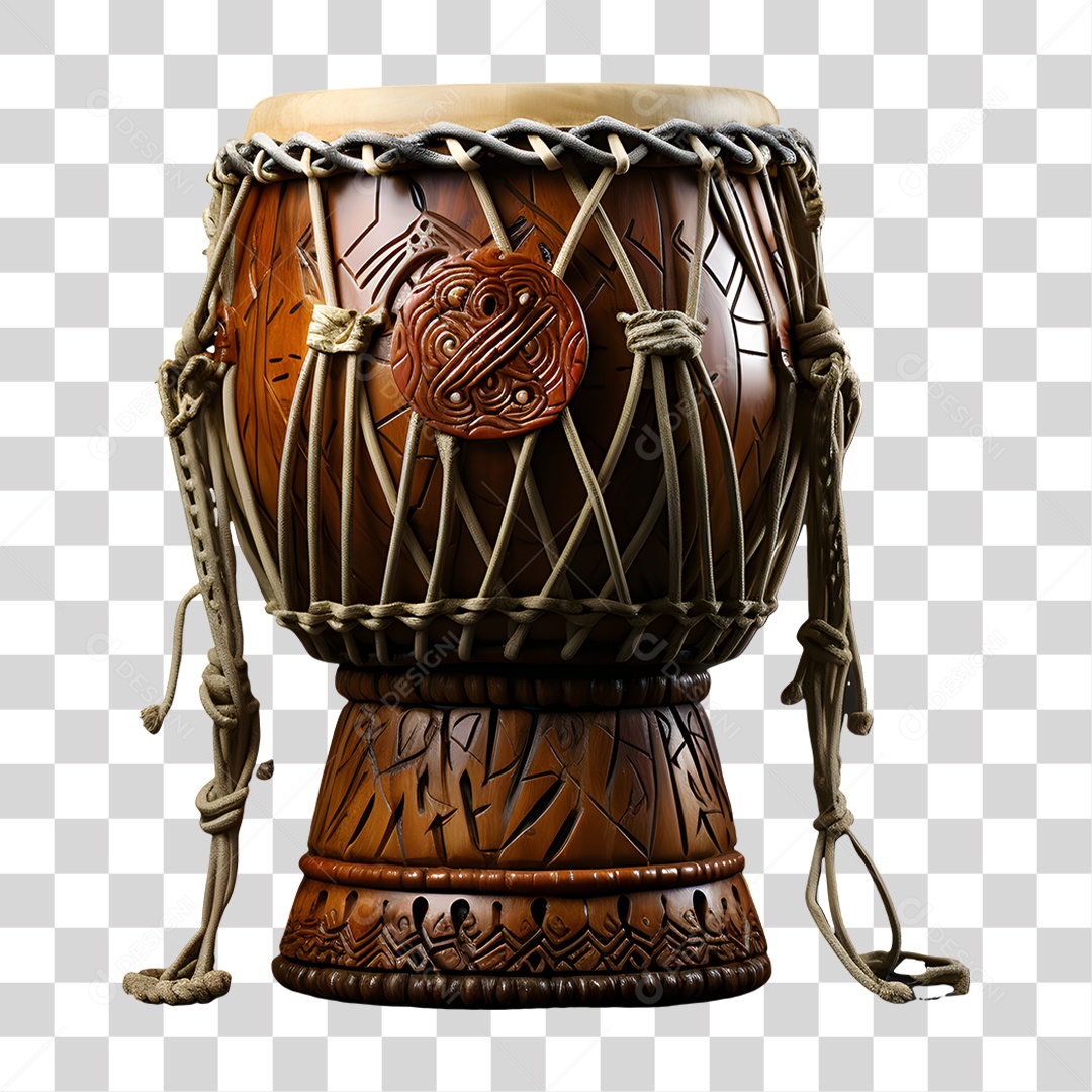 Tambor Para Capoeirista Tocar Esporte Afro-Brasileiro PNG Transparente