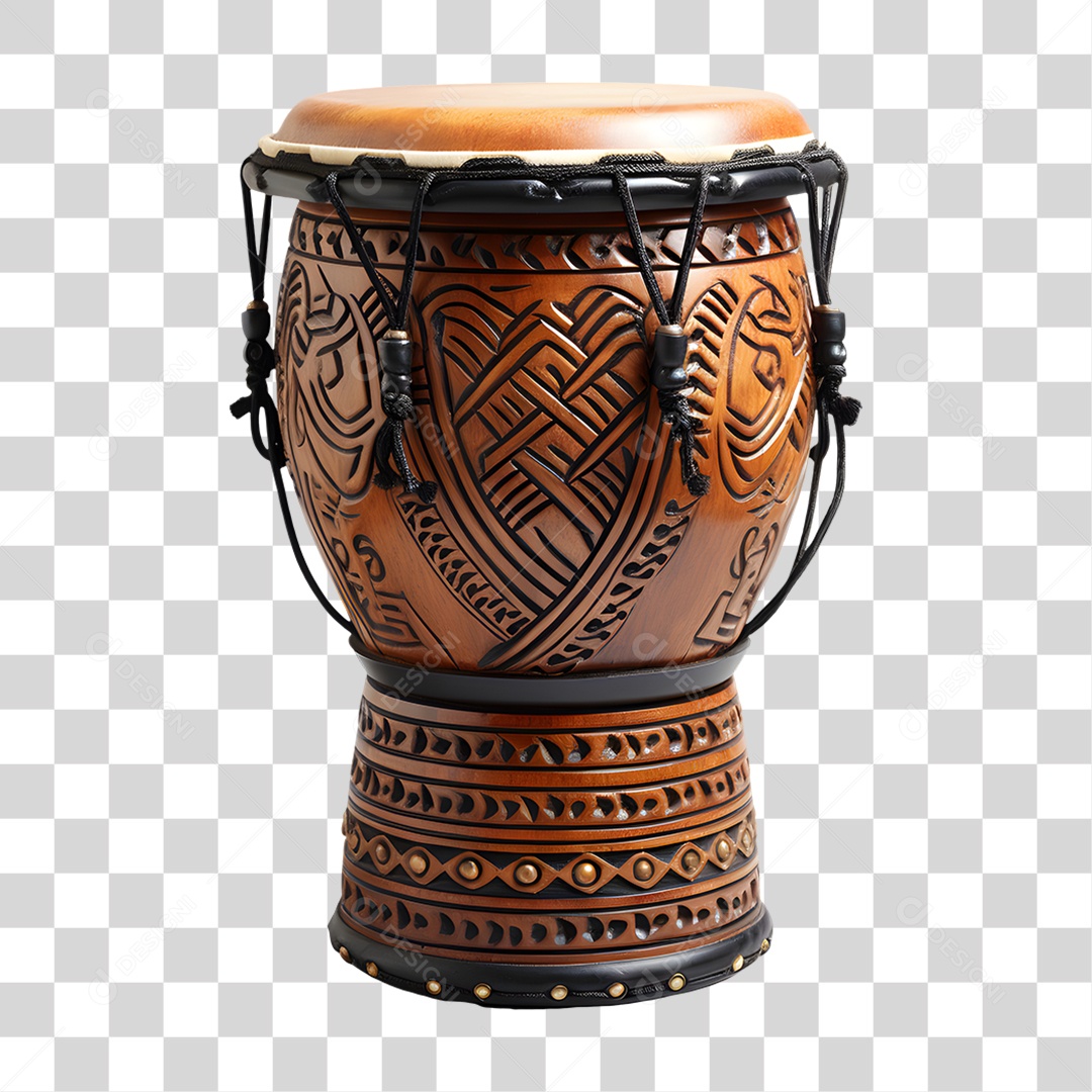 Tambor Para Capoeirista Tocar Esporte Afro-Brasileiro PNG Transparente