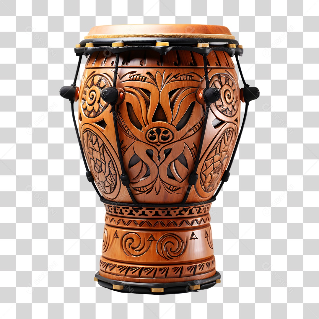 Tambor Para Capoeirista Tocar Esporte Afro-Brasileiro PNG Transparente