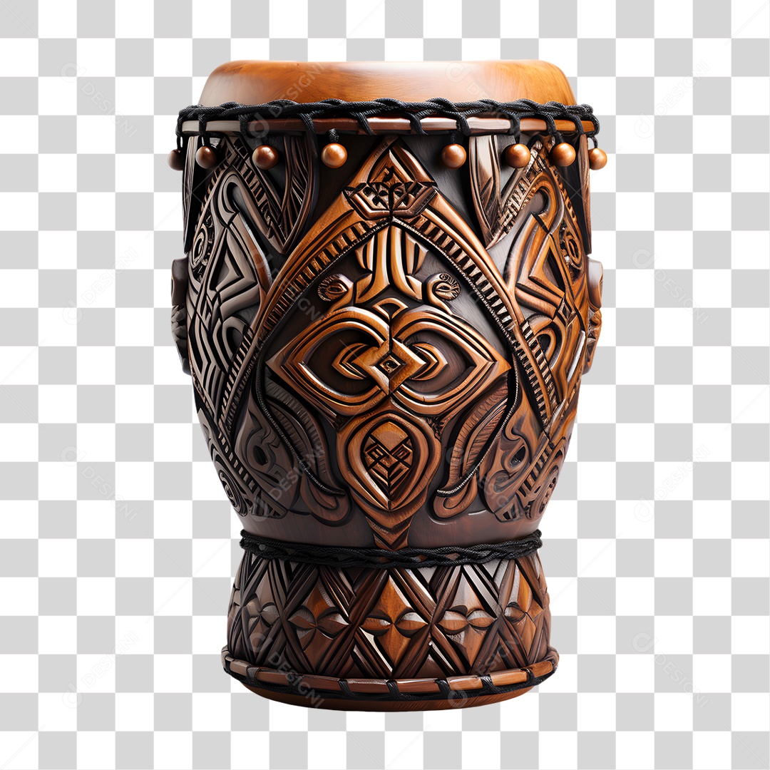 Tambor Para Capoeirista Tocar Esporte Afro-Brasileiro PNG Transparente