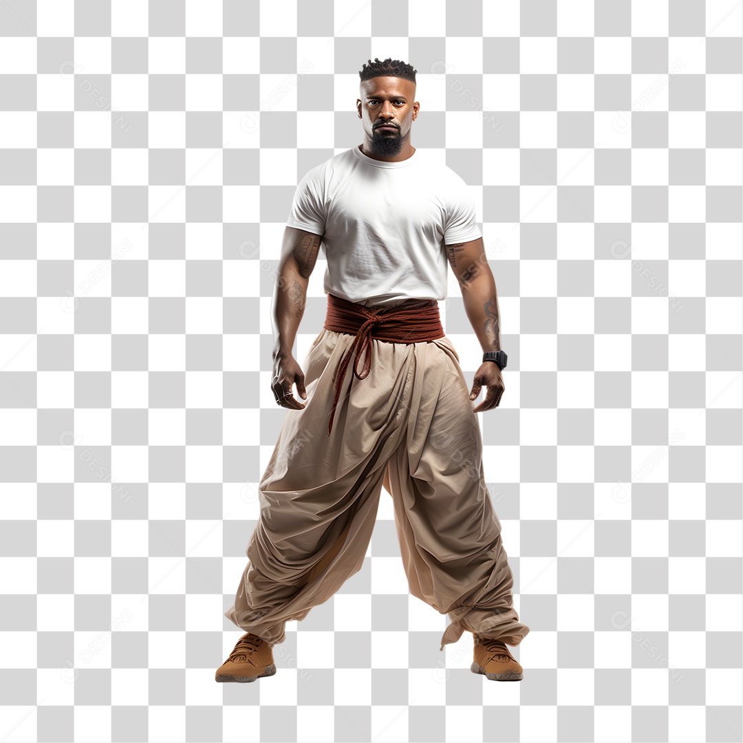Capoeirista Esporte Afro-Brasileiro PNG Transparente