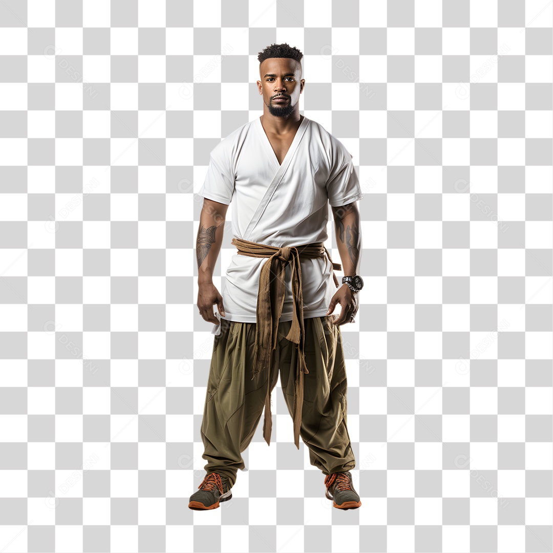 Capoeirista Esporte Afro-Brasileiro PNG Transparente