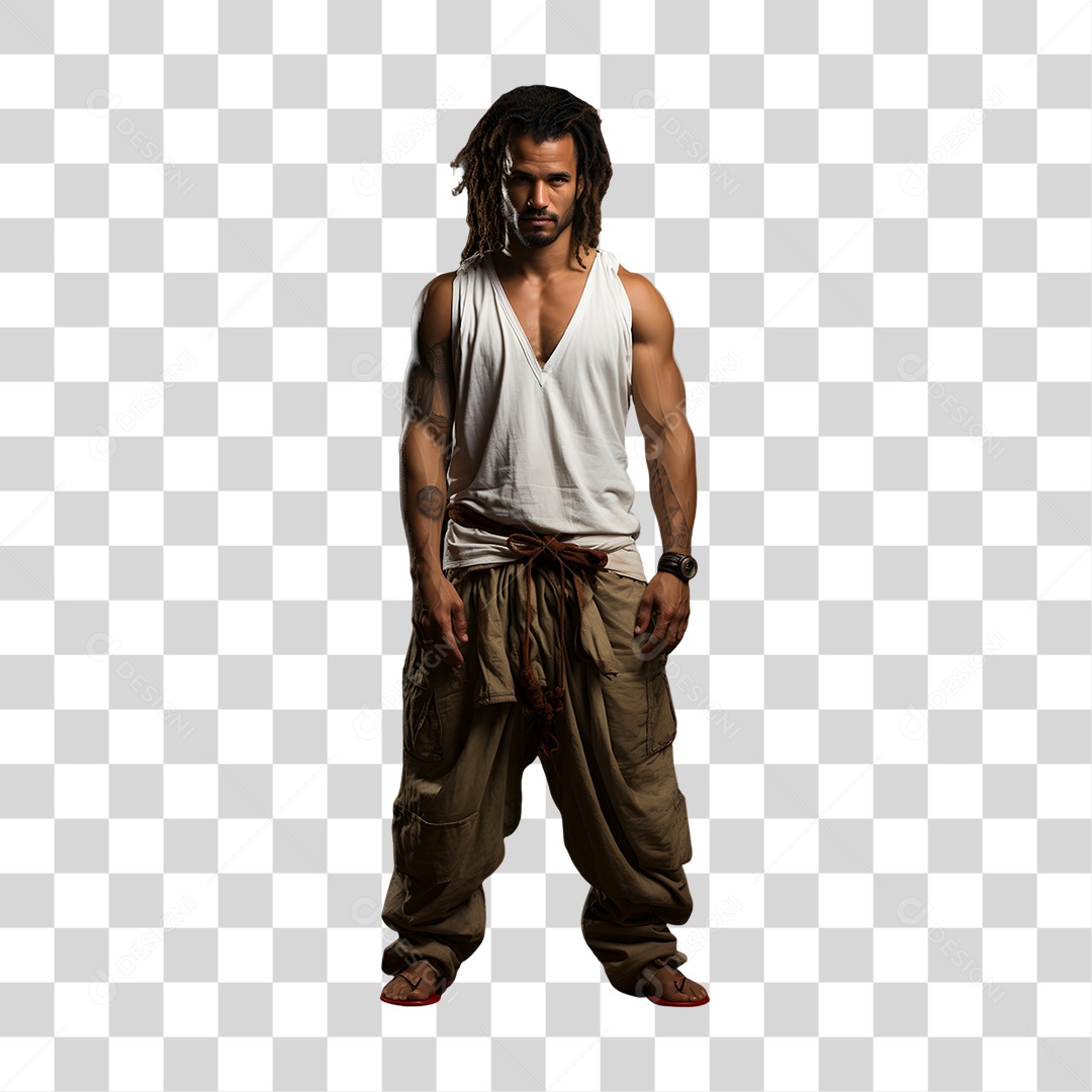 Capoeirista Esporte Afro-Brasileiro PNG Transparente