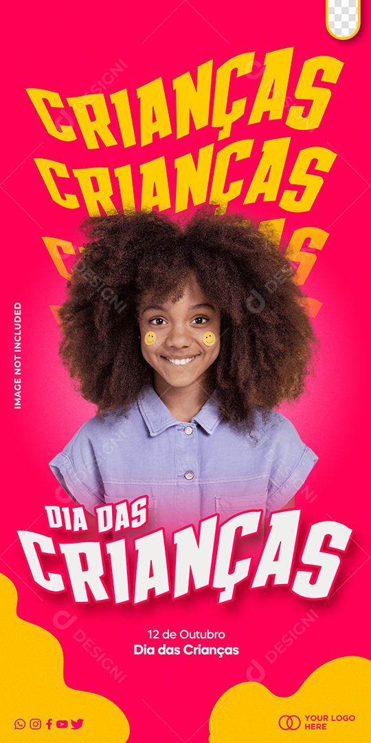 Story Children's Day October 12th Social Media PSD Editable