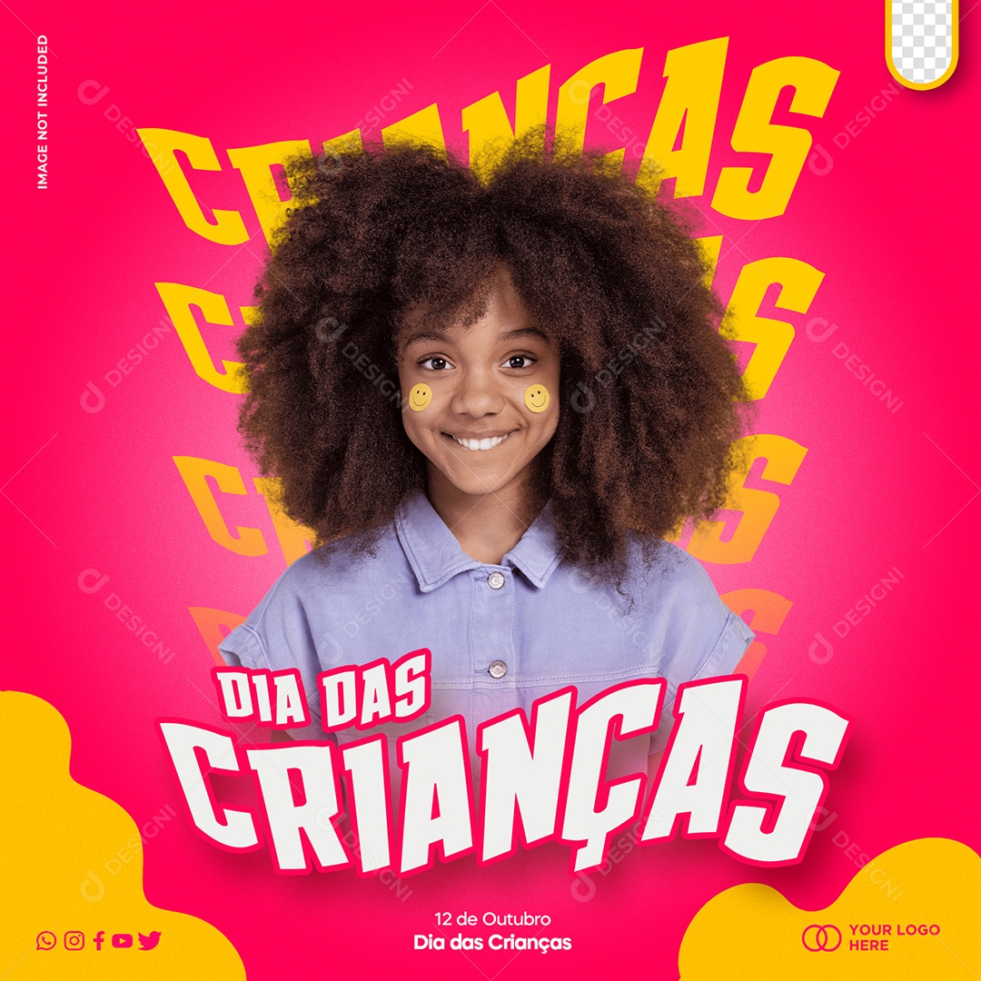 Dia das Crianças 12 de Outubro Social Media PSD Editável