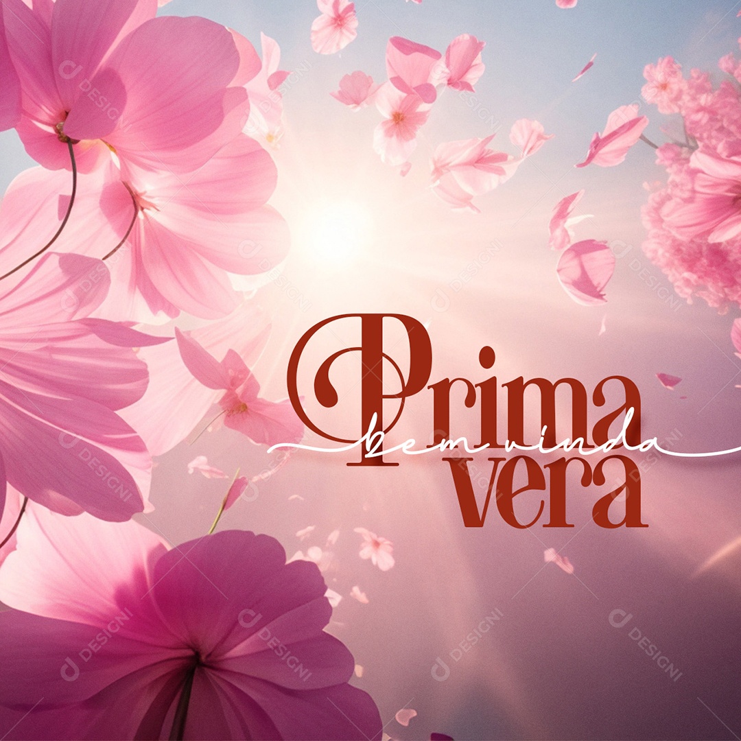 Primavera Bem Vinda Social Media PSD Editável