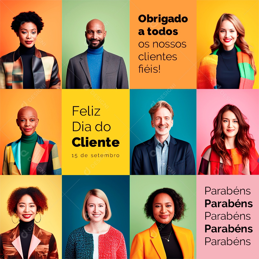 Feliz Dia Do Cliente 15 De Setembro Social Media PSD Editável